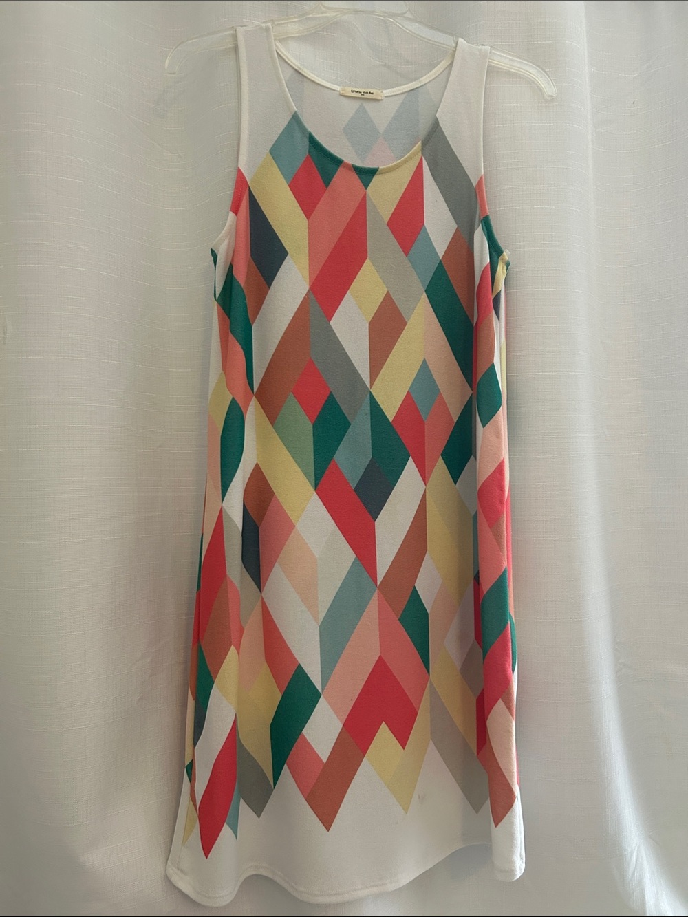 12 Pm By Mon Ami Multicolor Geometric Midi Dress